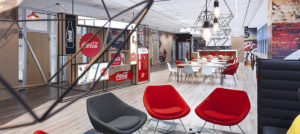 Coca-Cola interior design and branding