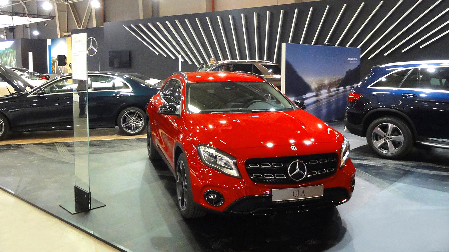 Mercedes exhibition booth, stand